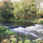 Photo of the Fane river in County Louth Ireland. Pictures of Irish whitewater kayaking and canoeing. Inniskeen Village Falls!. Photo by simon conroy