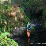 Photo of the Owennashad river in County Waterford Ireland. Pictures of Irish whitewater kayaking and canoeing. Launching on - Kevin Jennings. Photo by TW