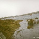 Photo of the Boluisce river in County Galway Ireland. Pictures of Irish whitewater kayaking and canoeing. The lake above the dam. This is the usual get on point for the long start. . Photo by Seanie