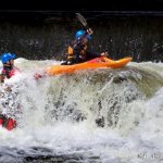 Photo of the Liffey river in County Dublin Ireland. Pictures of Irish whitewater kayaking and canoeing. http://www.flickr.com/photos/alituv/sets/72157617952125780/. Photo by tuvik@vodafone.ie