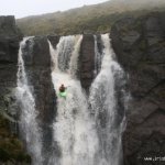  Mahon River - Mick Reynolds during first descent of main drop as seen in Tir na NOg DVD