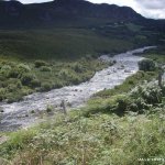 Photo of the Caragh, Lower river in County Kerry Ireland. Pictures of Irish whitewater kayaking and canoeing. Main Rapid. Photo by Dnal