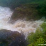 Photo of the Coomeelan Stream in County Kerry Ireland. Pictures of Irish whitewater kayaking and canoeing. Below third bridge. Photo by Daith