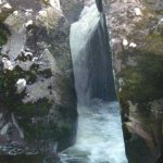 Photo of the Coomeelan Stream in County Kerry Ireland. Pictures of Irish whitewater kayaking and canoeing. 100m below third bridge. Photo by Daith