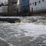 Photo of the Deel river in County Limerick Ireland. Pictures of Irish whitewater kayaking and canoeing. Fishbox. Photo by ULKC