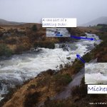 Photo of the Owenroe river in County Kerry Ireland. Pictures of Irish whitewater kayaking and canoeing. 30/03/08. Fir  Gealtach Muascra.. Photo by D O C.
