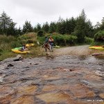  Upper Owenglin River - The Forestry Put In crossing at a Low level. 