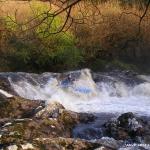 Photo of the Upper Flesk/Clydagh river in County Kerry Ireland. Pictures of Irish whitewater kayaking and canoeing. Orky Top drop on class 4 rapid. Photo by Tomas