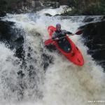  Owengar River - Ian on second drop with first drop in the background