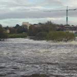 Photo of the Lee river in County Cork Ireland. Pictures of Irish whitewater kayaking and canoeing. Sluice downstream high tide and water. Photo by OG