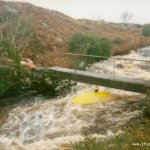  Boluisce River - The Foot bridge. Sometimes if the level is very high you have to duck going under it. 