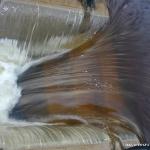 Photo of the Lee river in County Cork Ireland. Pictures of Irish whitewater kayaking and canoeing. Very High water- steps.. Photo by OG