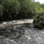 Photo of the Upper Bandon river in County Cork Ireland. Pictures of Irish whitewater kayaking and canoeing. Entrance in to big drop.. Photo by JohnMcCarthy