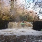  Roogagh River - bernard doherty letterkenny IT Canoe Club (LYIT CC) boofing the first drop