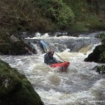  Colligan River - middle of the gorge two small drops and bend lead into salmon leap