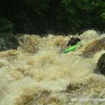  Dargle River - Dave Carroll on the Main Falls in medium high water