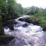 Photo of the Coomhola river in County Cork Ireland. Pictures of Irish whitewater kayaking and canoeing. Start of Final Rapid . Photo by Dave P