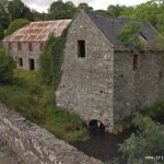 Photo of the Fane river in County Louth Ireland. Pictures of Irish whitewater kayaking and canoeing. The putin beside the old mill.. Photo by Joe