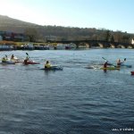 Photo of the Barrow river in County Carlow Ireland. Pictures of Irish whitewater kayaking and canoeing. get in at graignamanagh   showing road bridge just above first wier. Photo by michael flynn