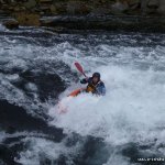 Photo of the Lough Hyne Tidal Rapids in County Cork Ireland. Pictures of Irish whitewater kayaking and canoeing. the wave. Photo by dave g