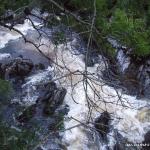 Photo of the Coomhola river in County Cork Ireland. Pictures of Irish whitewater kayaking and canoeing. Bridge @ Post Office River Right. Photo by Dave P