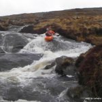  Owenvehy River - Ray Doherty on the first few drops.