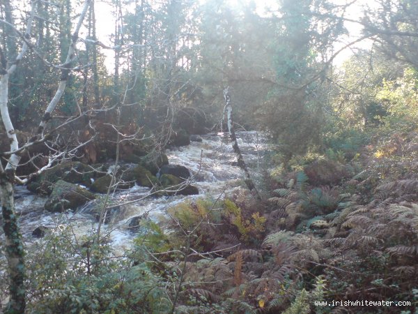  Kip (Loughkip) River - Tight boulder rapid.