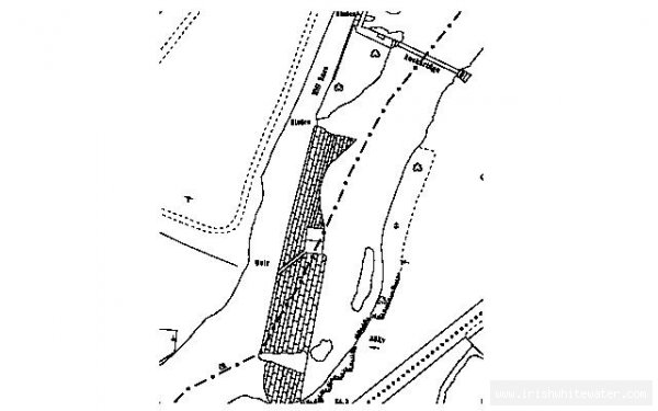  Liffey River - map of vanessas weir