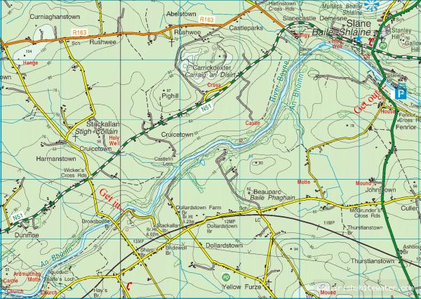 Map to Boyne River - Boyne