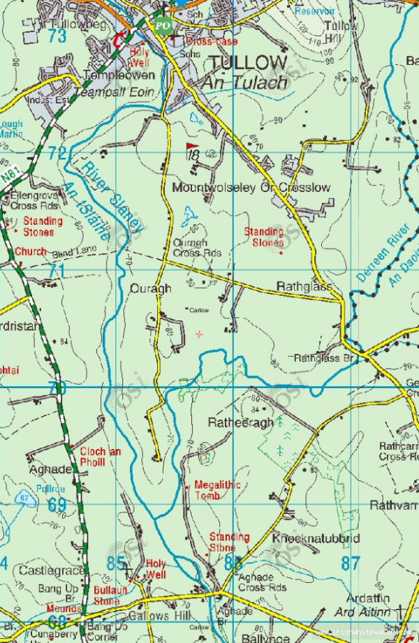 Map to Derreen River - Map