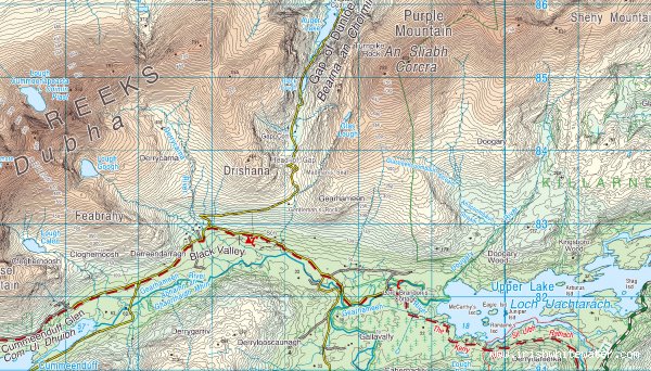 Map to Gearhameen River - 