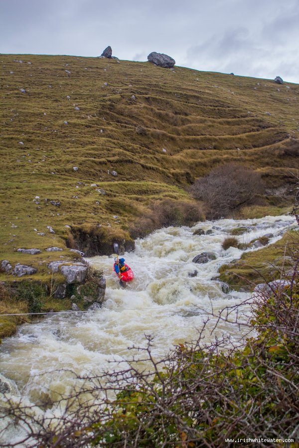  Caher River - Another high water day with the river at its best. 

Paddler Barry Loughnane