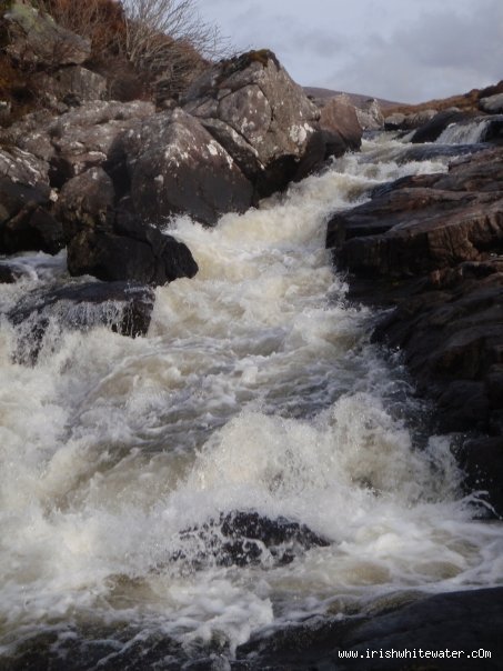  Gweebarra River - The main grade 4/5 rapid.
