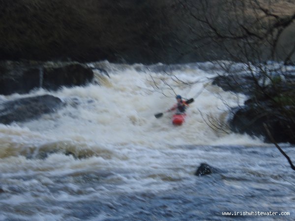  Upper Flesk/Clydagh River - Cat Halpin on the Big Drop