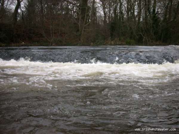  Six Mile Water River - 1st Weir, medium flow