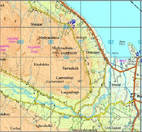 Map to Glenaniff River - Glenaniff Map