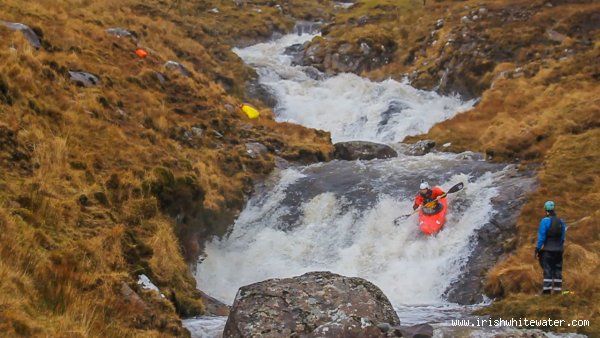  Seanafaurrachain River - Barry Loughnane on the second of the upper slides close to the top of the river