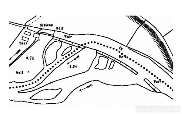  Liffey River - old connell weir map
