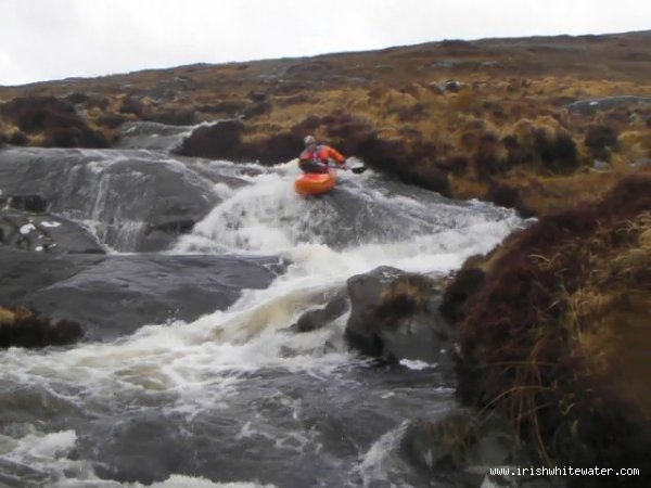  Owenvehy River - Ray Doherty on the first few drops.