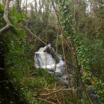 Photo of the Mullaghnagowan river in County Cork Ireland. Pictures of Irish whitewater kayaking and canoeing. first drop. Photo by Michael Flynn