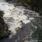 Photo of the Flesk river in County Kerry Ireland. Pictures of Irish whitewater kayaking and canoeing. Photo by Rob Coffey