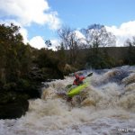 Photo of the Avonmore (Annamoe) river in County Wicklow Ireland. Pictures of Irish whitewater kayaking and canoeing. Jackson's lower side of 