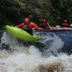 Photo of the Avonmore (Annamoe) river in County Wicklow Ireland. Pictures of Irish whitewater kayaking and canoeing. Bit of a 