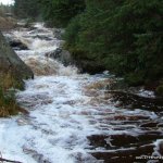 Photo of the King's River in County Wicklow Ireland. Pictures of Irish whitewater kayaking and canoeing. Annalecky Brooke, Wicklow. Photo by peter b