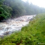 Photo of the Upper Liffey river in County Wicklow Ireland. Pictures of Irish whitewater kayaking and canoeing. upper liffey at 90 on the irishwhitewater gauge Paddler- James Van der brook. Photo by steve f