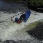 Photo of the Lee river in County Cork Ireland. Pictures of Irish whitewater kayaking and canoeing. Sluice Low Water. Photo by MickeyB