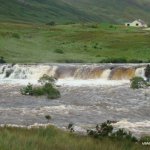 Photo of the Erriff river in County Mayo Ireland. Pictures of Irish whitewater kayaking and canoeing. ashleagh falls august 16. Photo by tom ob