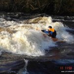 Photo of the Inny river in County Longford Ireland. Pictures of Irish whitewater kayaking and canoeing.