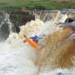 Photo of the Bunduff river in County Leitrim Ireland. Pictures of Irish whitewater kayaking and canoeing. Shane Flaherty - wavewheel 2.