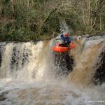 Photo of the Clare Glens - Clare river in County Limerick Ireland. Pictures of Irish whitewater kayaking and canoeing. Top Drop-Emmit Winters. Photo by eoinor
